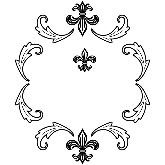 Fleur De Lis hat burning design