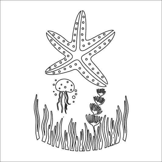 Giant Starfish baseball hat burning design