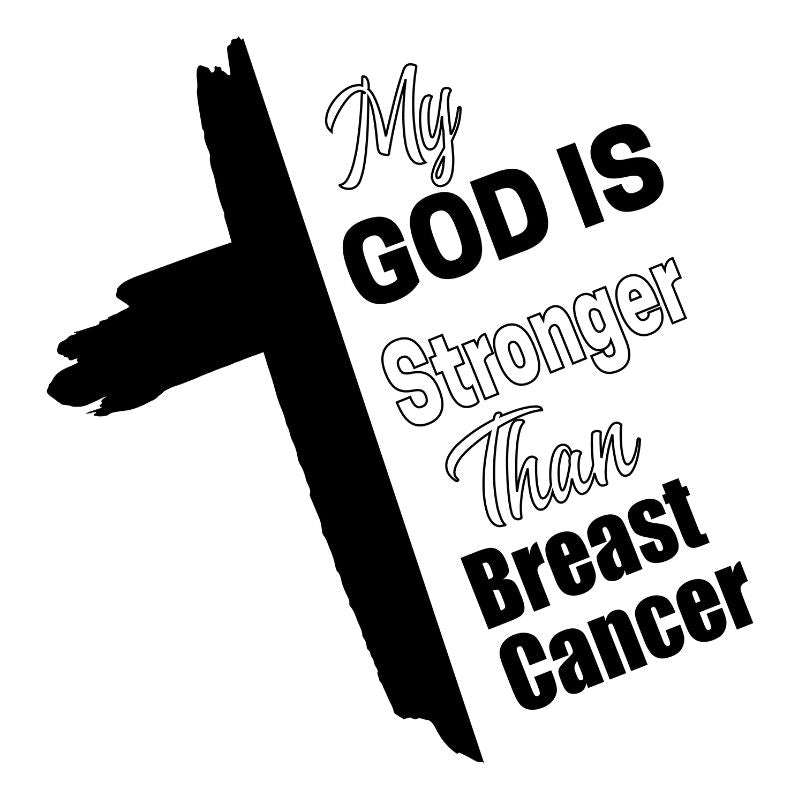 God Is Stronger Than Breast Cancer baseball hat burning design