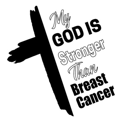 God Is Stronger Than Breast Cancer baseball hat burning design