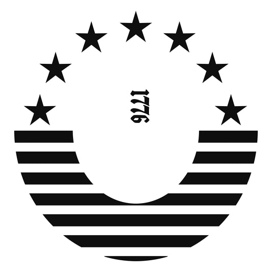 Half Stars And Stripes hat burning design