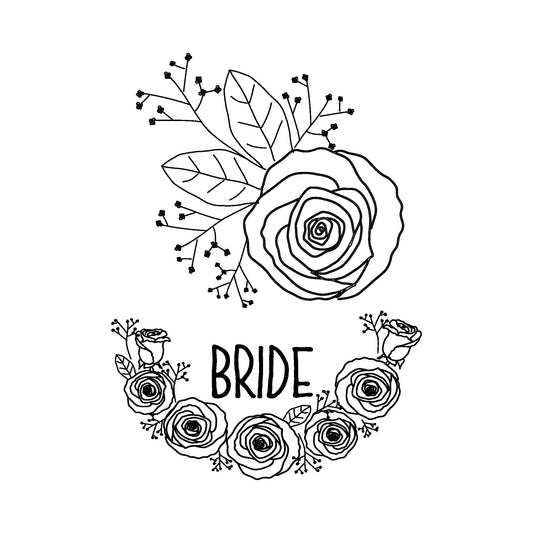 Brides Roses baseball hat burning design