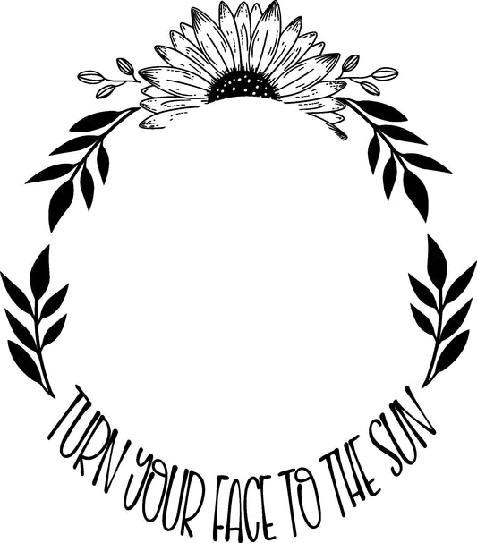 Turn Your Face To The Sun hat burning design