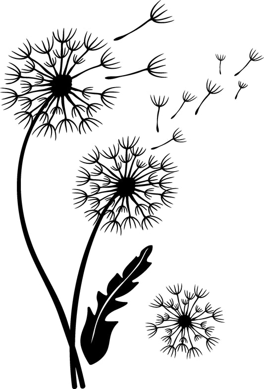 Dandelions baseball hat burning design