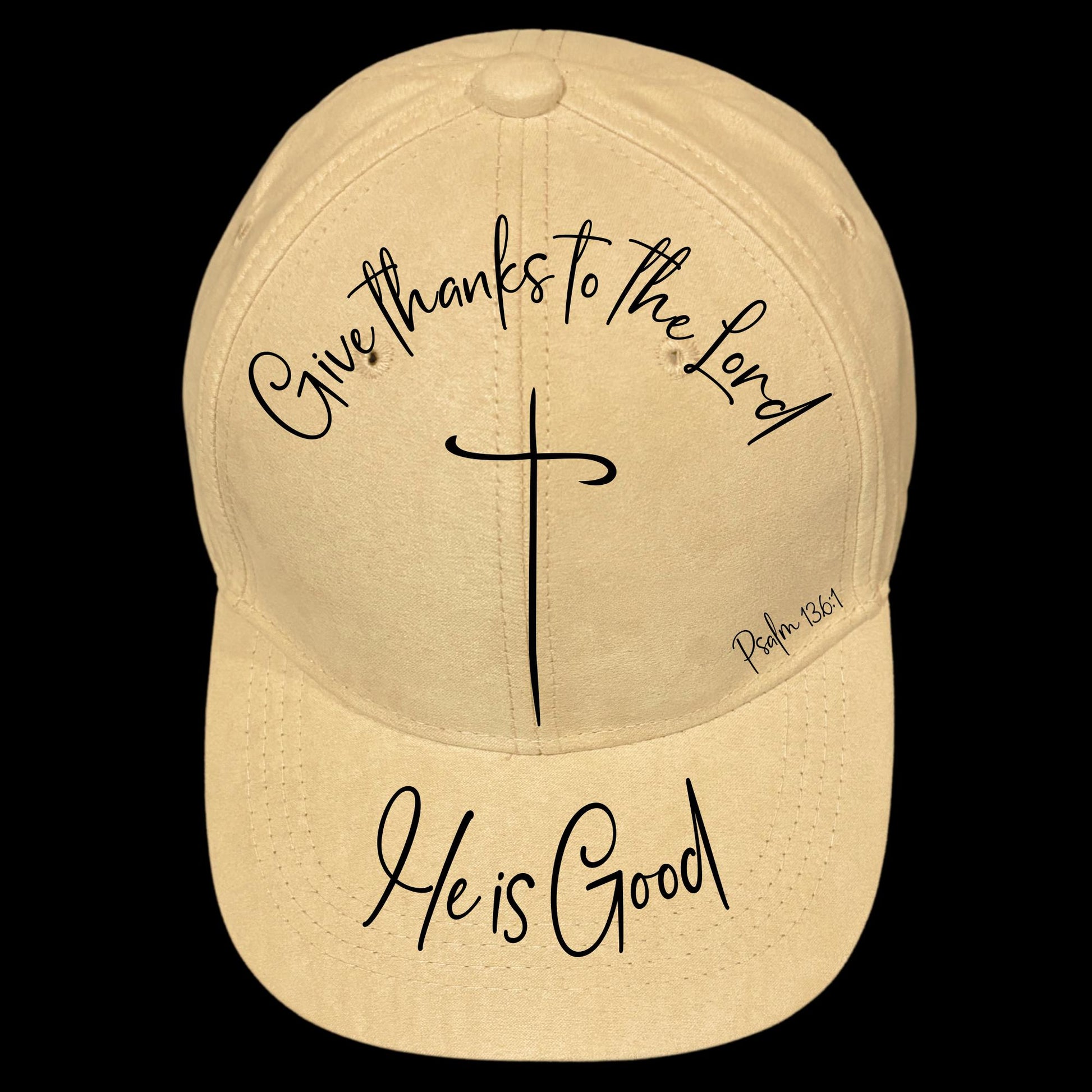 God Is Good burned hat burning design on a baseball cap