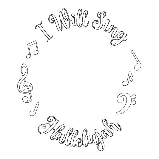 Sing Hallelujah hat burning design for wide brim hats