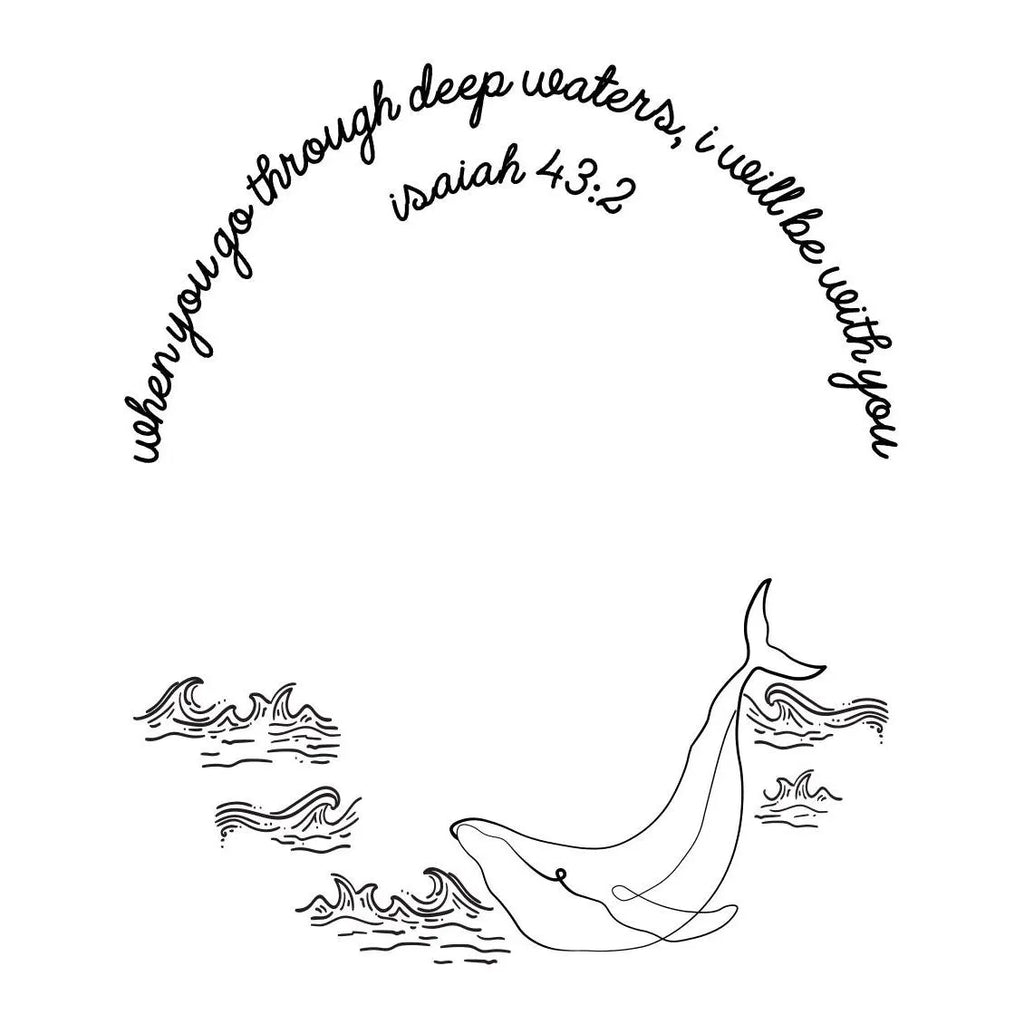 I Will Be With You hat burning design for narrow brim hats