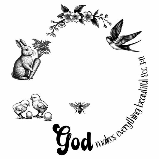 God Makes Everything Beautiful burned hat burning design for wide brim hats