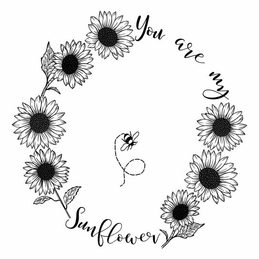 You Are My Sunflower burned hat burning design for wide brim hats