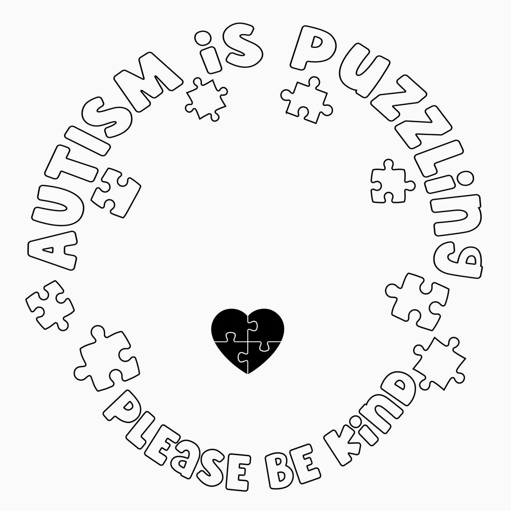 Autism Is Puzzling burned hat burning design for a wide brim hat