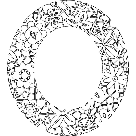 Lace Overlay hat burning design