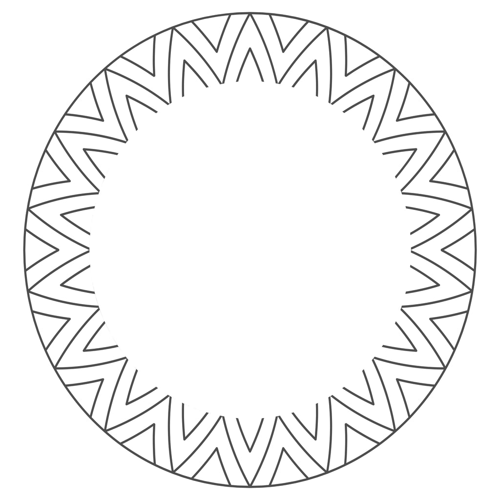 Aztec Mandala hat burning design