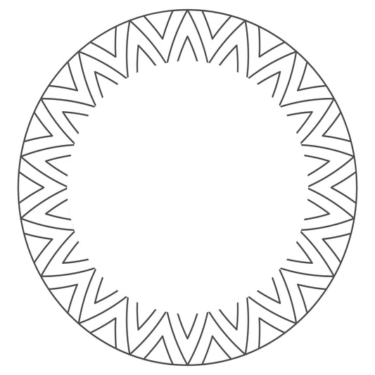 Aztec Mandala hat burning design