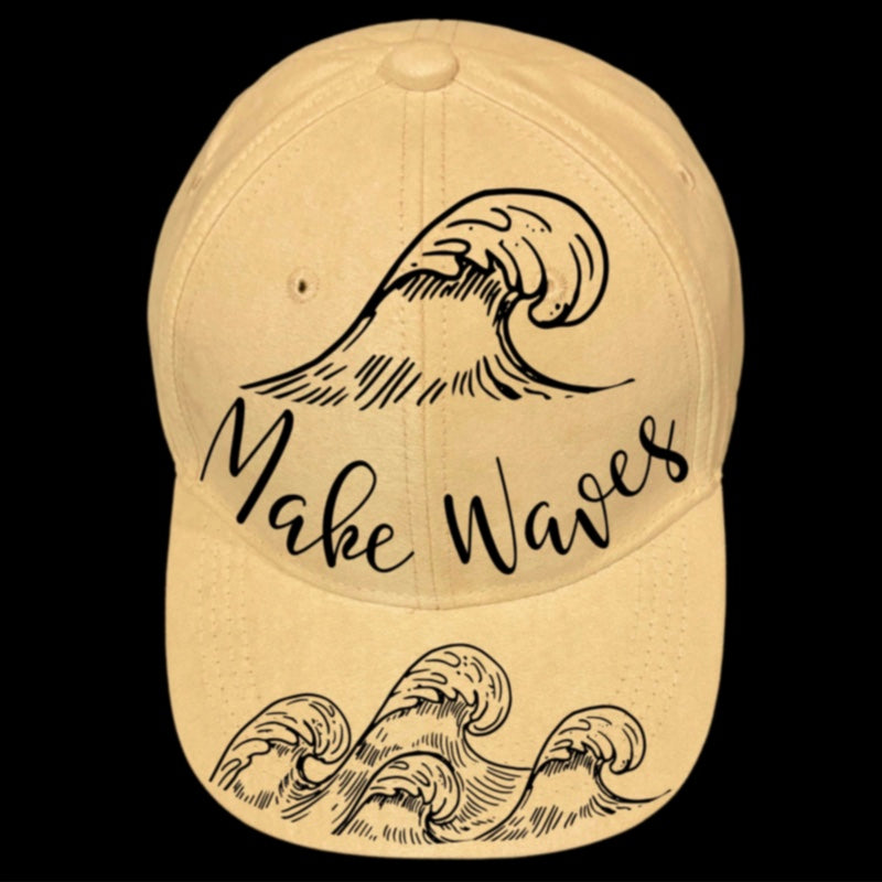 Makes Waves design on a baseball cap