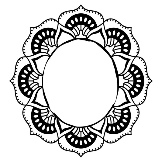 Mandala 2 hat burning design for wide brim hats