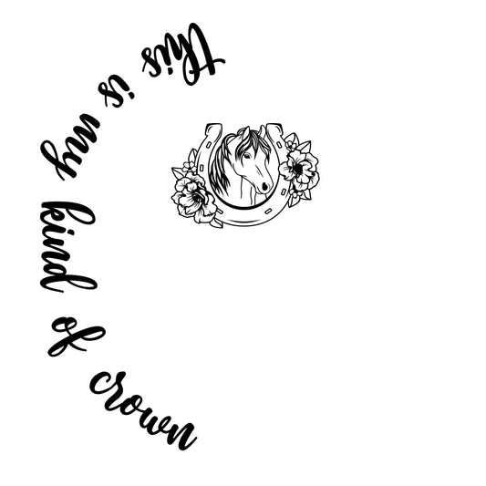 My Kind Of Crown western narrow brim hat burning design