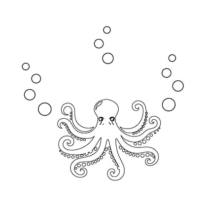 Octopus hat burning design