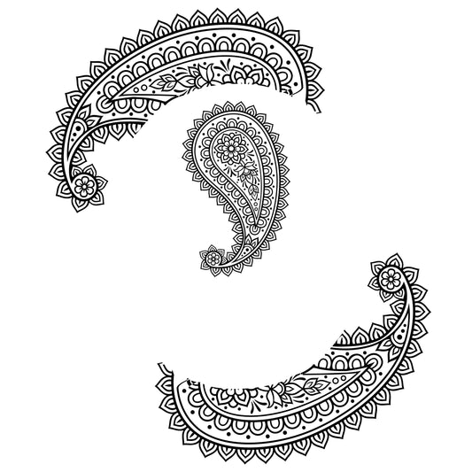 Paisley hat burning design