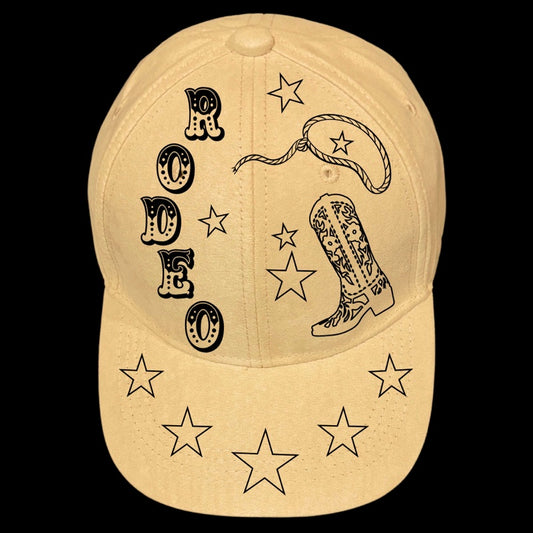 Rodeo Ready design on a baseball cap