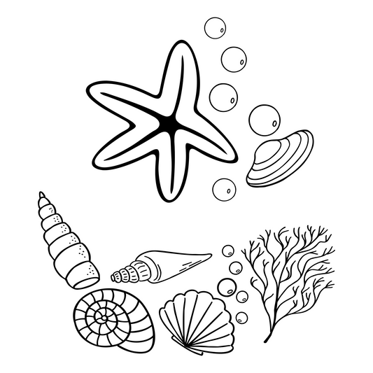 Sea Life baseball hat burning design