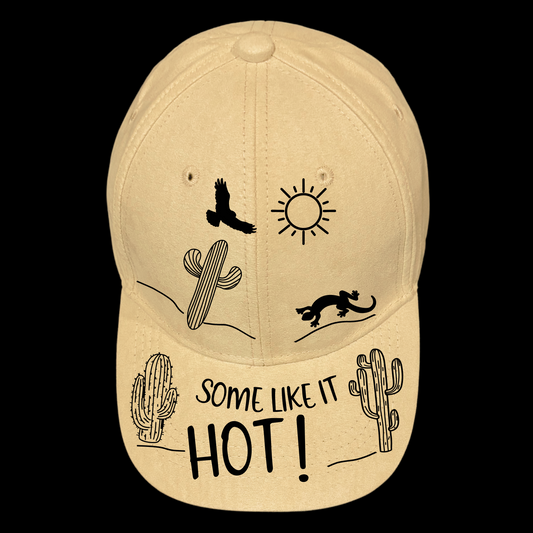 Some Like It Hot design on a baseball cap