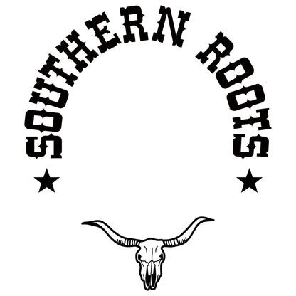 Southern Roots hat burning design for narrow brim hats