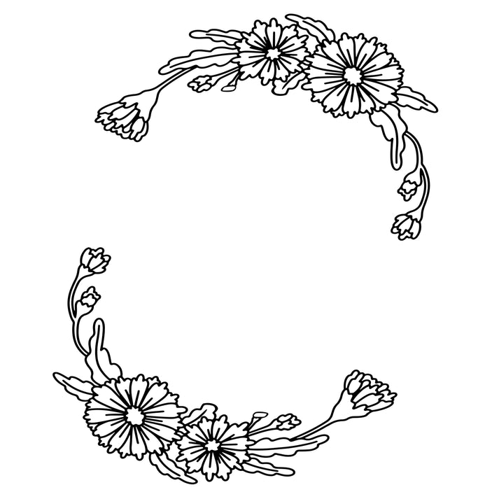 Spring Flowers Narrow Brim Hat Burning Design SVG PNG – Cool Moon Designs