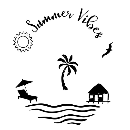 Summertime Vibes hat burning design