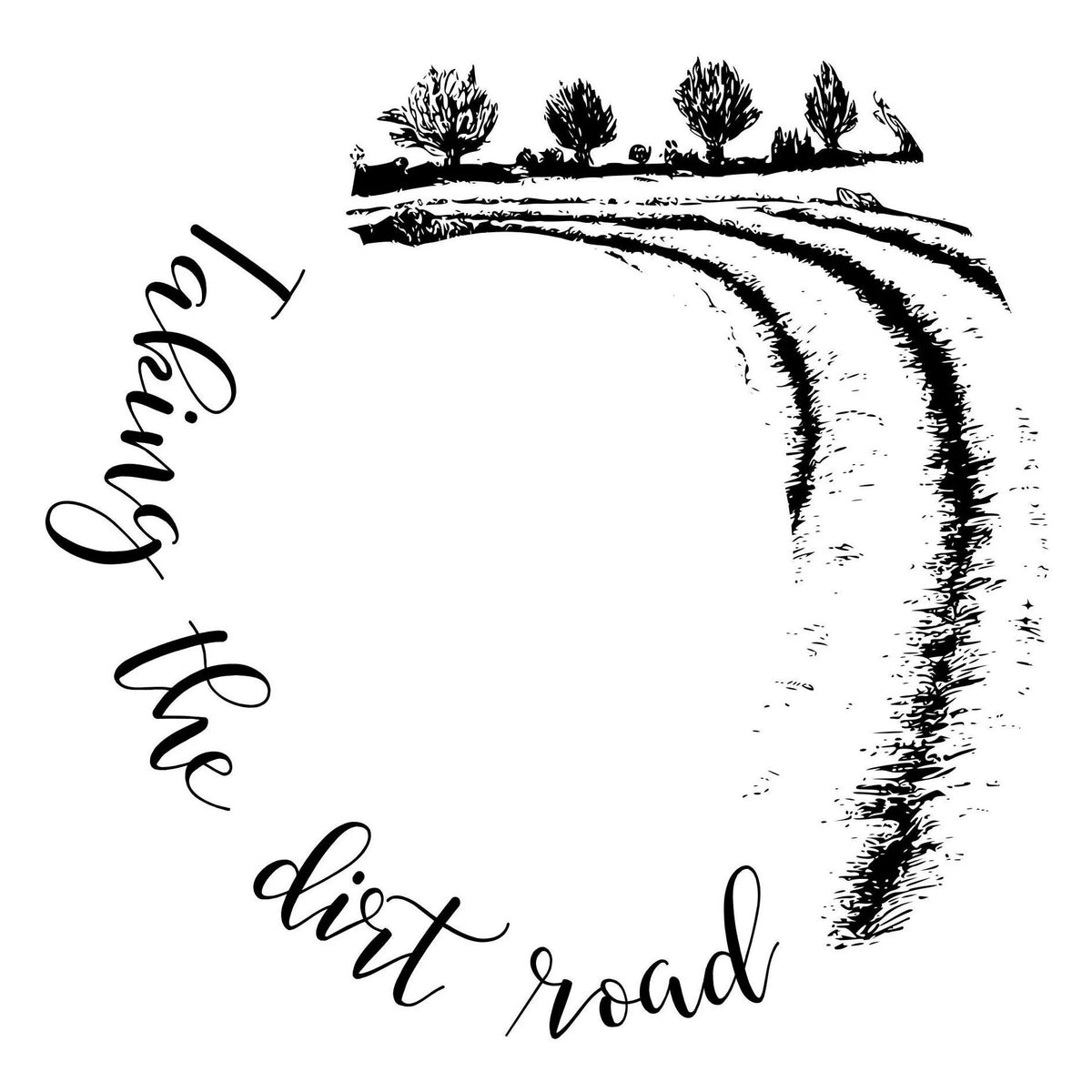 Taking The Dirt Road burned hat burning design for wide brim hats