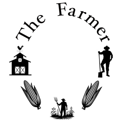 The Farmer hat burning design for narrow brim hats