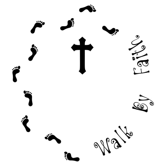 Walk By Faith Hat Burning Design