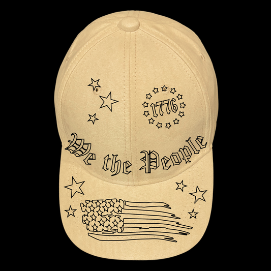 We The People design on a baseball cap