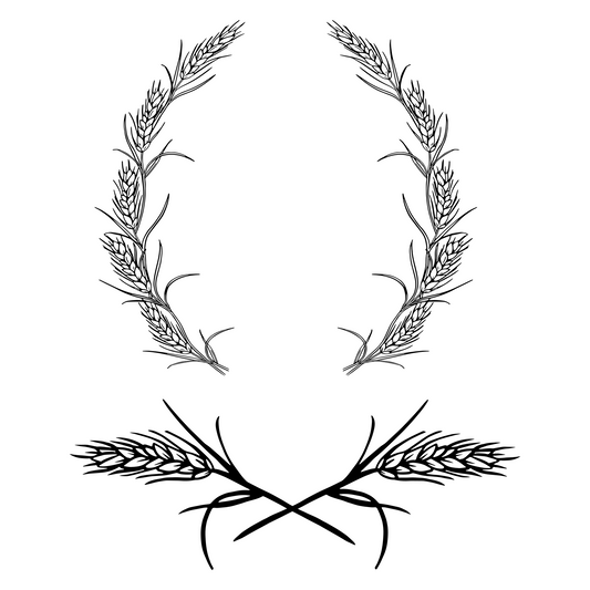 Wheat baseball hat burning design