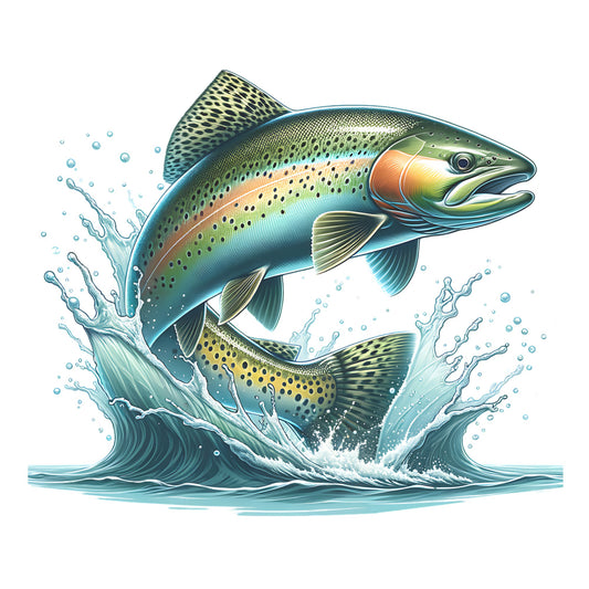 Steelhead Trout Graphic Design PNG JPG