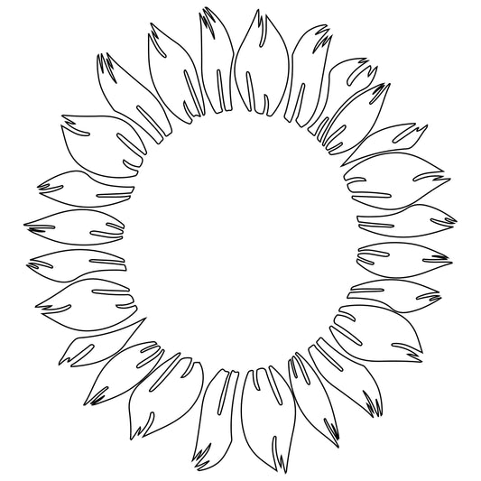 Sunflower hat burning design