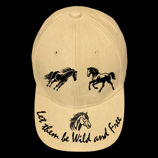 Wild Horses design on a baseball cap