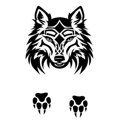 Wolf Head hat burning design for baseball hats