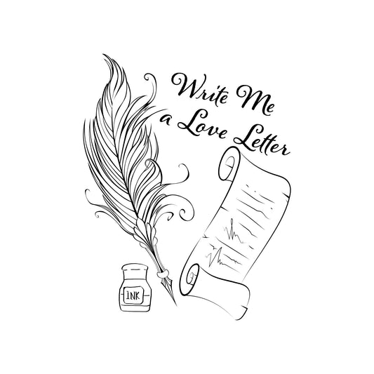 Write Me A Love Letter Baseball Cap Hat Burning Design SVG PNG