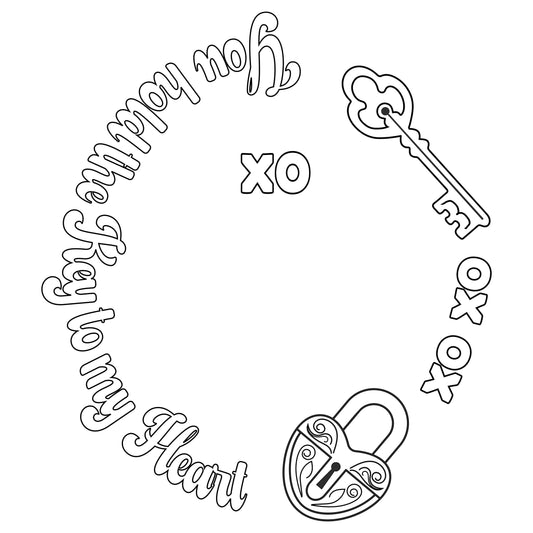 You Hold The Key To My Heart hat burning design