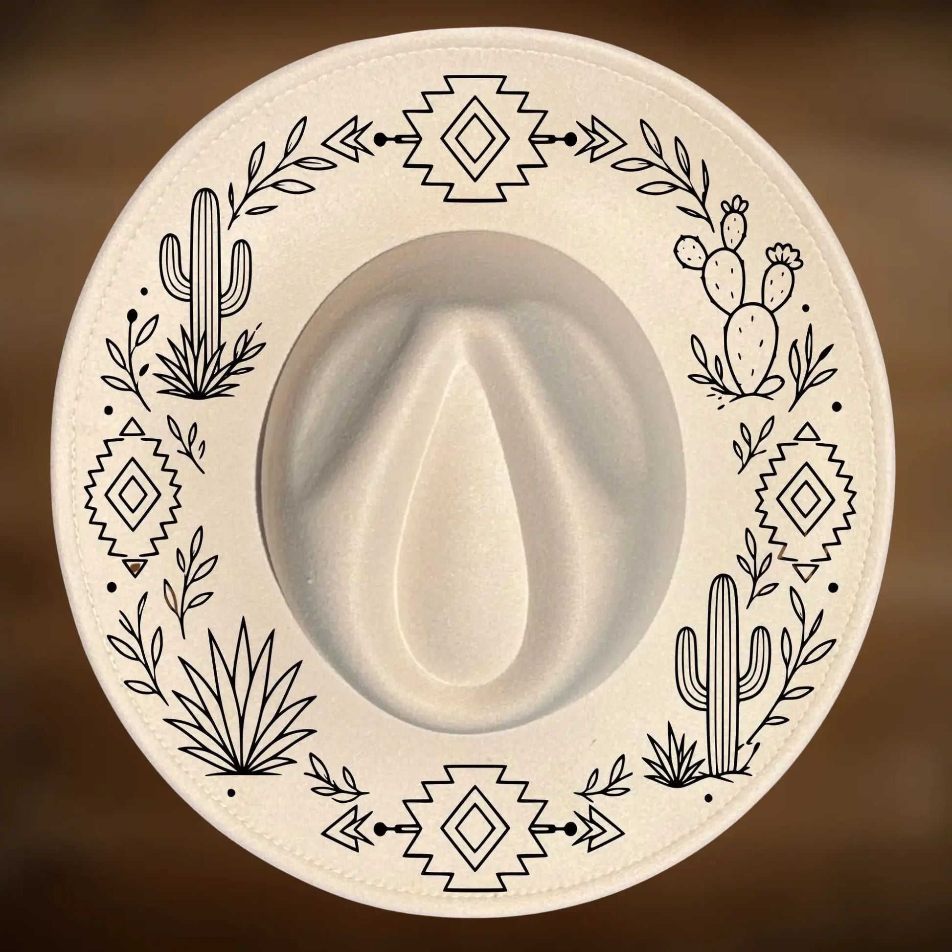 Aztec Southwestern Wide Brim Hat