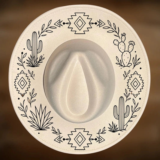 Aztec Southwestern Wide Brim Hat