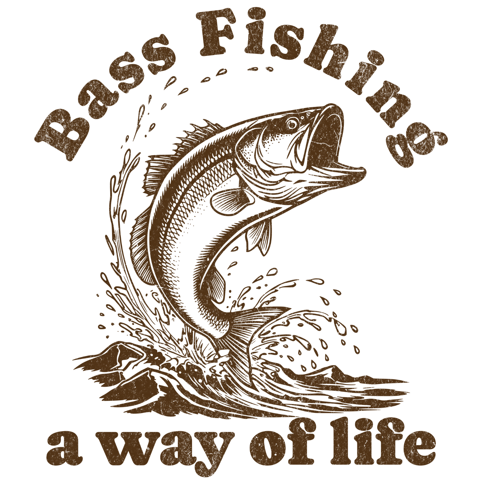 Bass Fishing A Way Of Life digital design