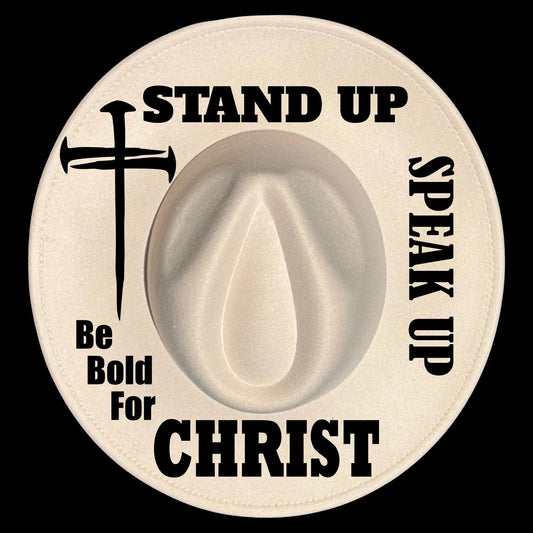 Be Bold For Christ Wide Brim Hat Burning Design SVG PNG