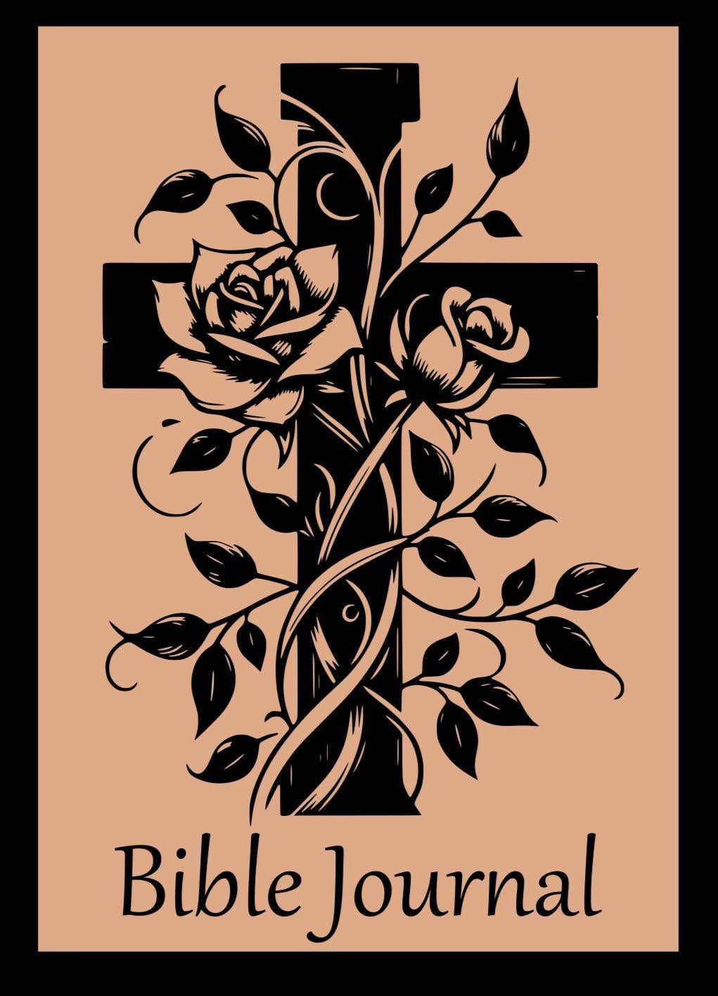 Bible Journal Cover Burning Design SVG PNG