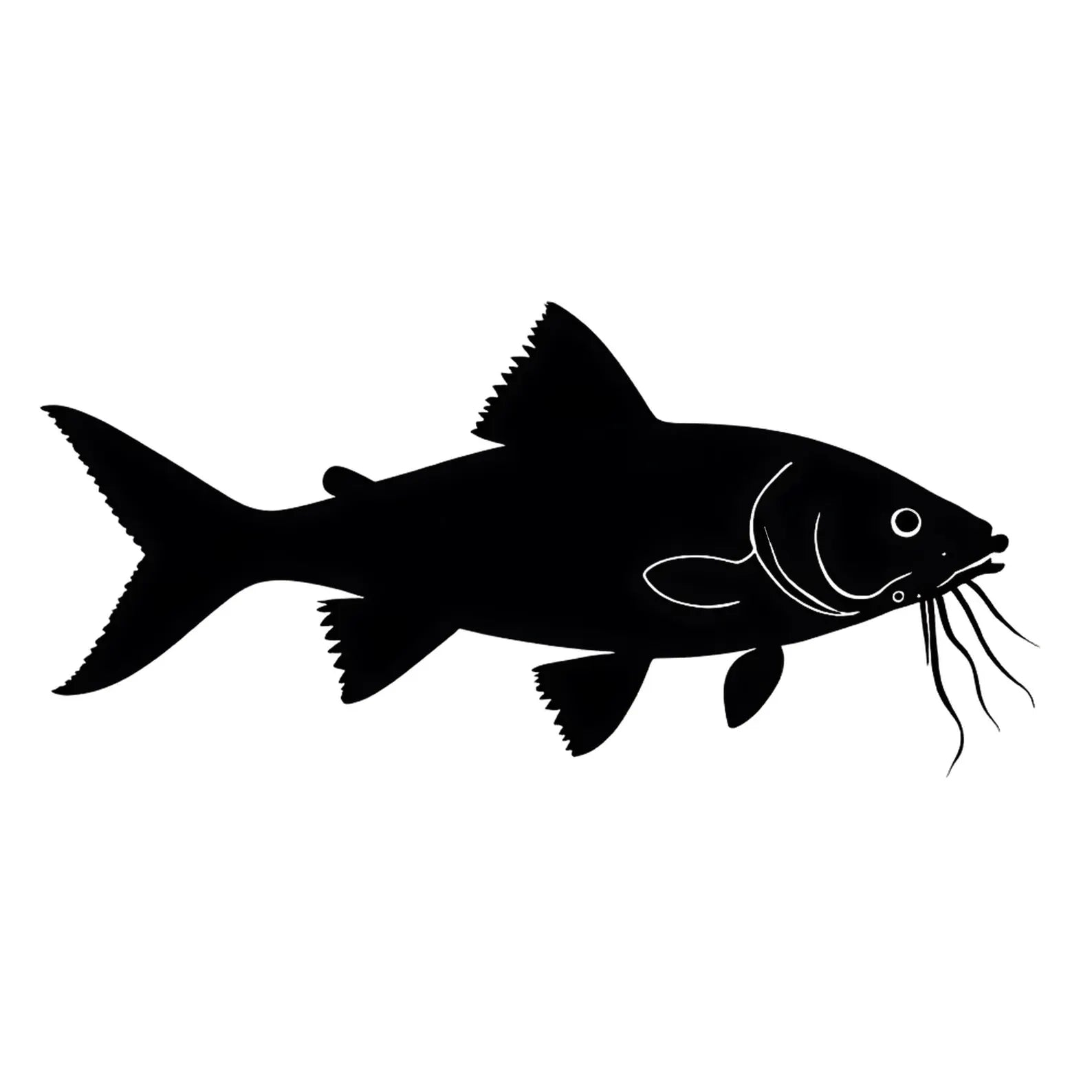 Catfish Silhouette digital design graphic download
