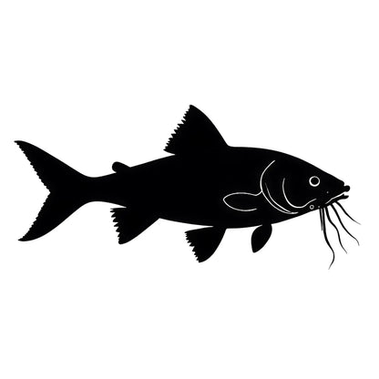 Catfish Silhouette digital design graphic download