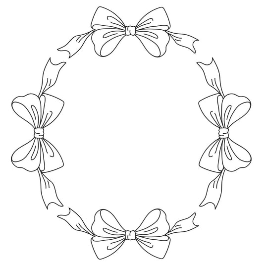 Coquette Bows hat burning design for wide brim hats