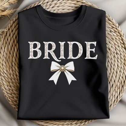 Coquette Bow Bride Graphic Design PNG