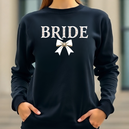 Coquette Bow Bride Graphic Design PNG