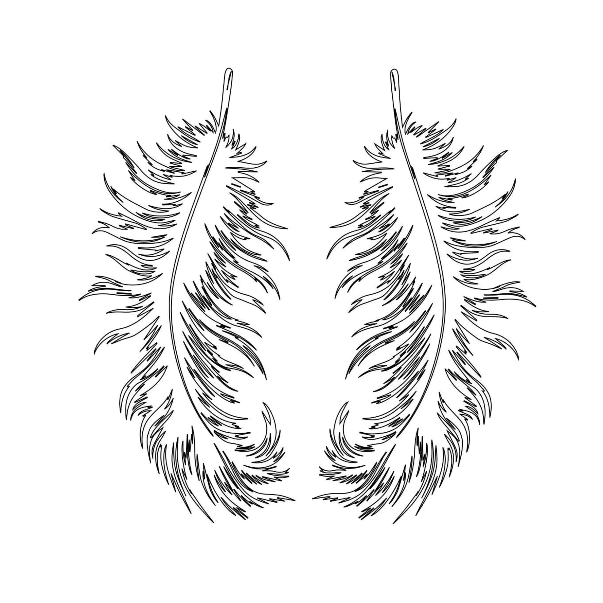 Feather boot burning design